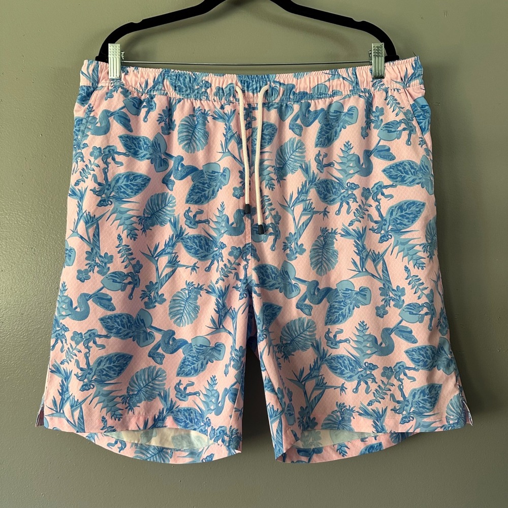Peter Millar Men's Seaside Snake‎ Garden Swim Trunk XL